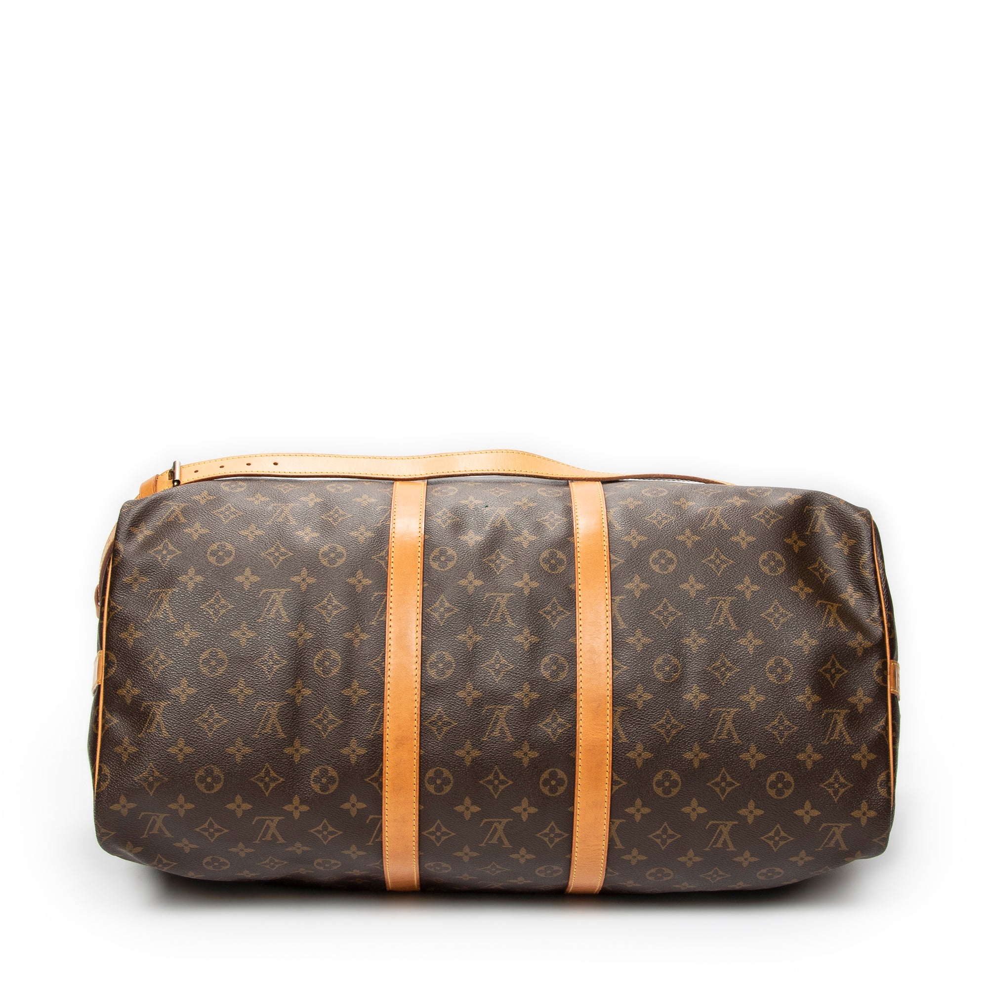 Travel Bag Keepall Bandouliere 55 Brown Monogram Canvas
