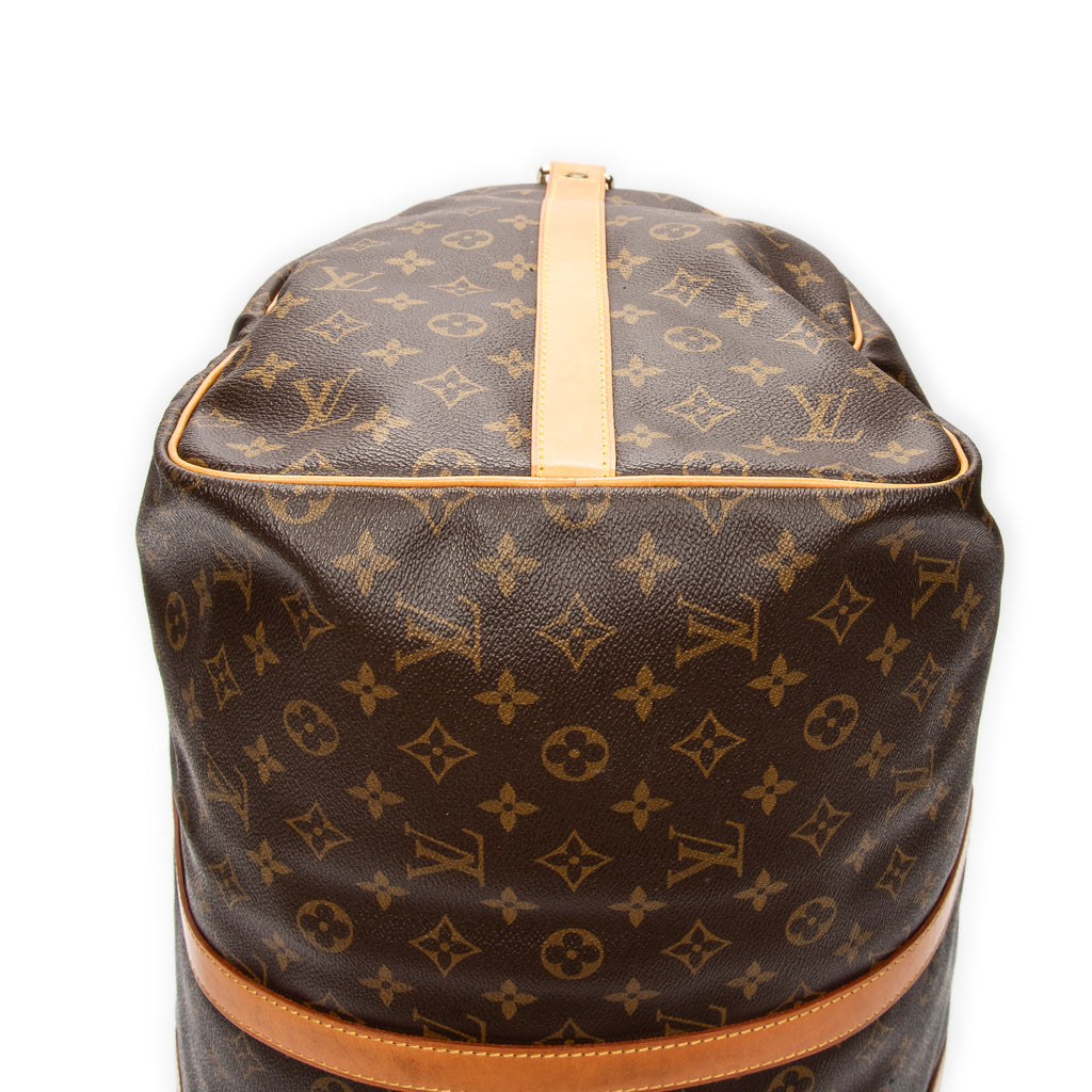 Travel Bag Keepall Bandouliere 55 Brown Monogram Canvas