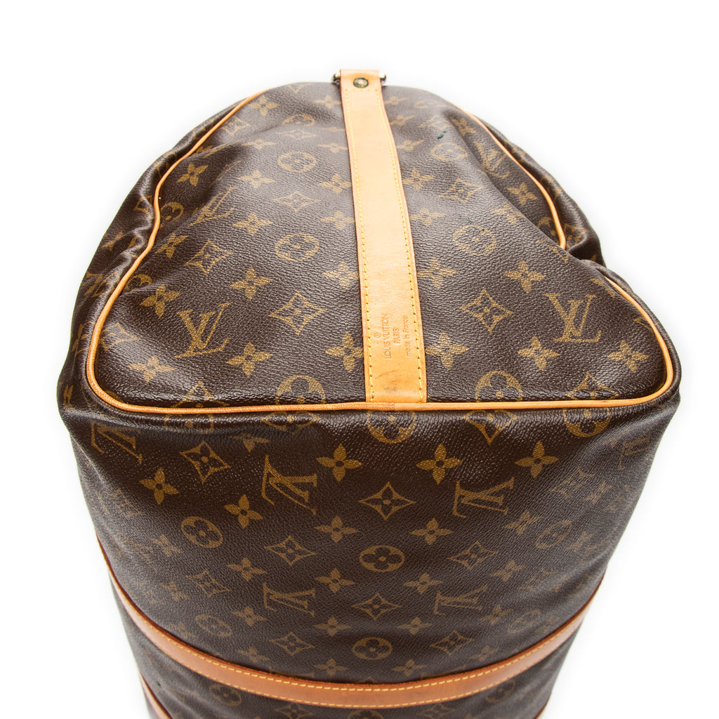 Travel Bag Keepall Bandouliere 55 Brown Monogram Canvas