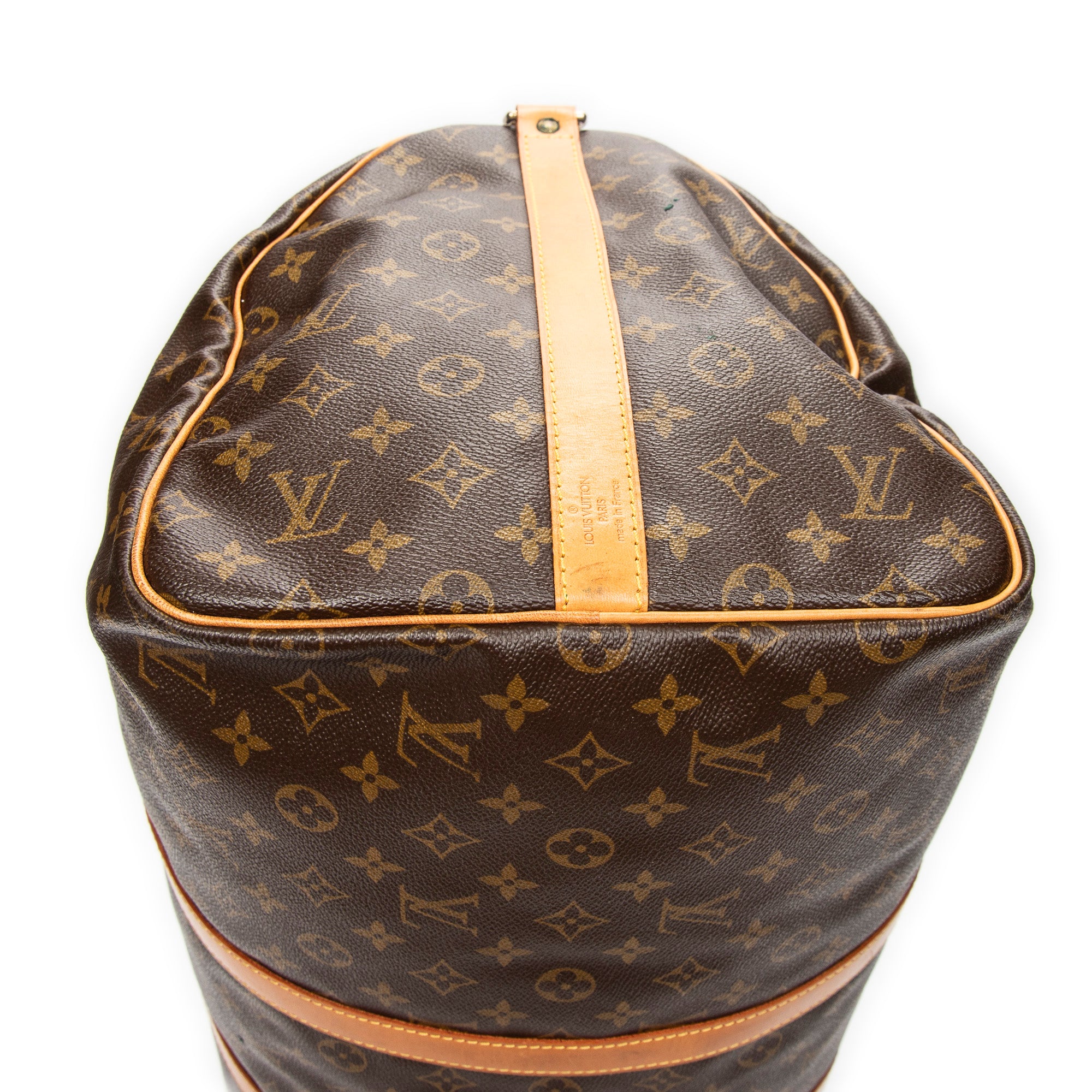 Travel Bag Keepall Bandouliere 55 Brown Monogram Canvas