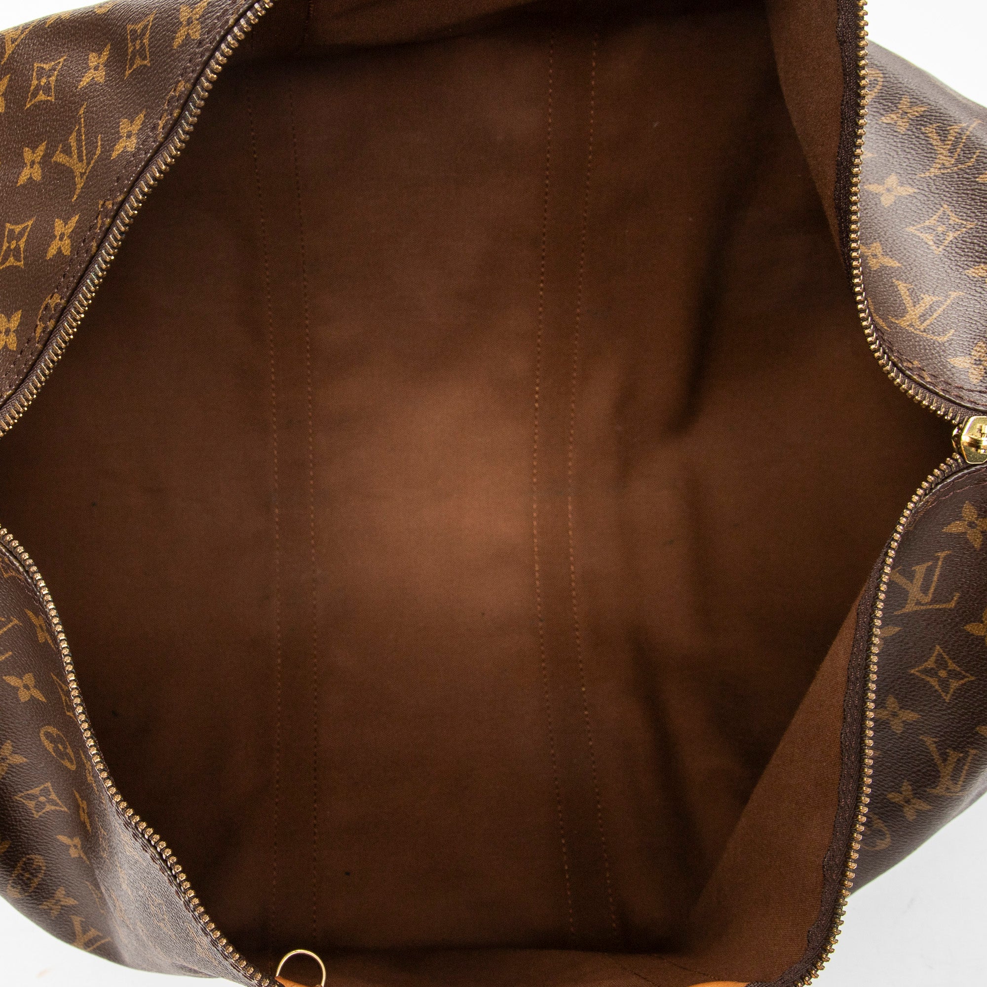 Travel Bag Keepall Bandouliere 55 Brown Monogram Canvas