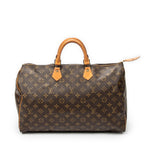 Handbag Speedy 40 Brown Monogram Canvas
