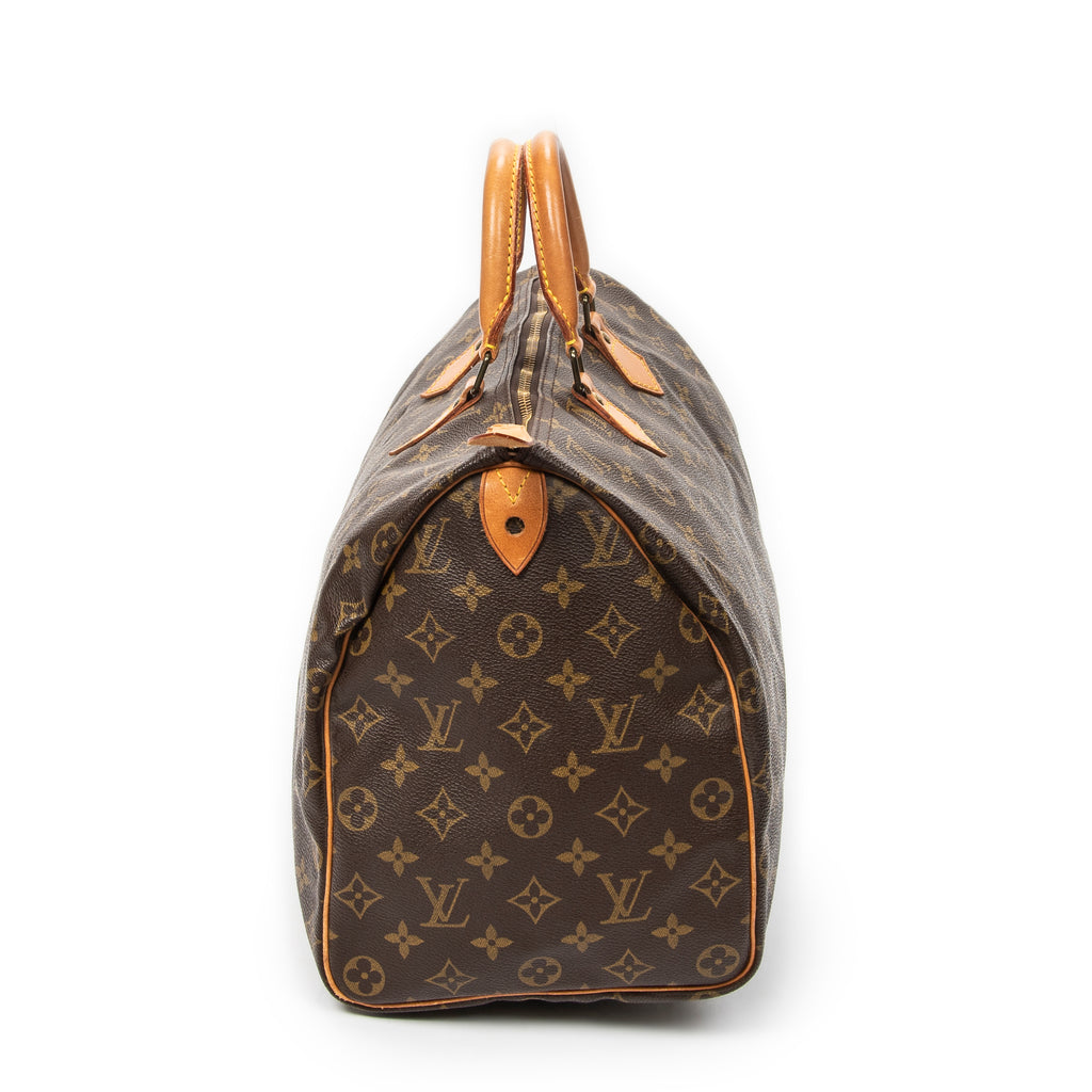 Handbag Speedy 40 Brown Monogram Canvas