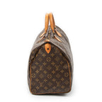 Handbag Speedy 40 Brown Monogram Canvas