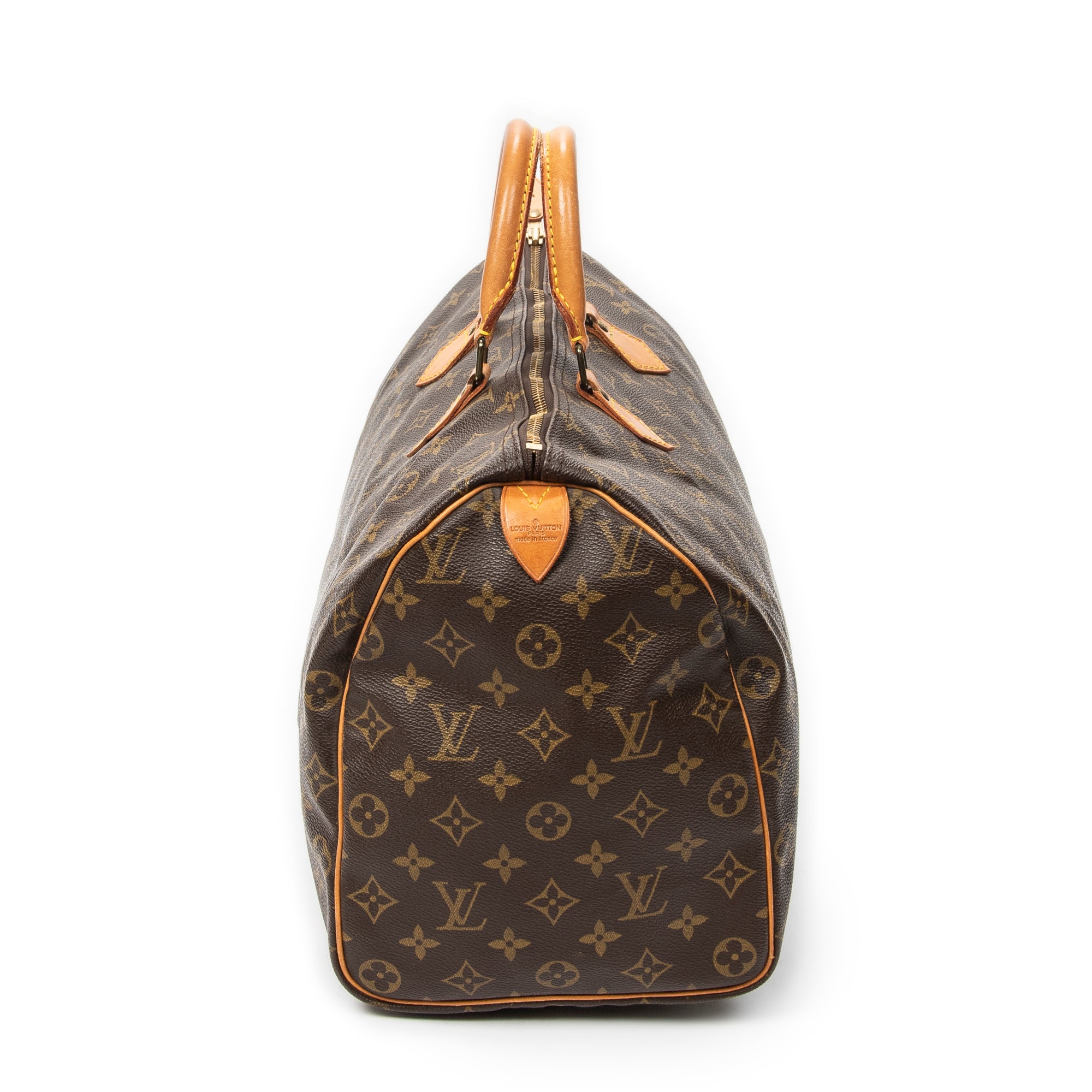 Handbag Speedy 40 Brown Monogram Canvas