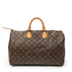 Handbag Speedy 40 Brown Monogram Canvas
