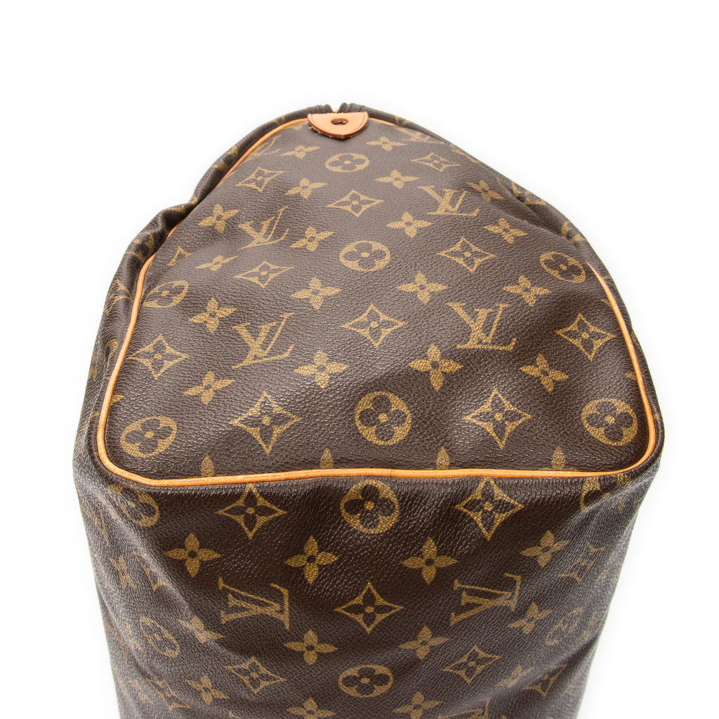 Handbag Speedy 40 Brown Monogram Canvas