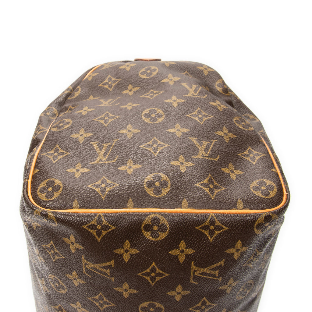 Handbag Speedy 40 Brown Monogram Canvas