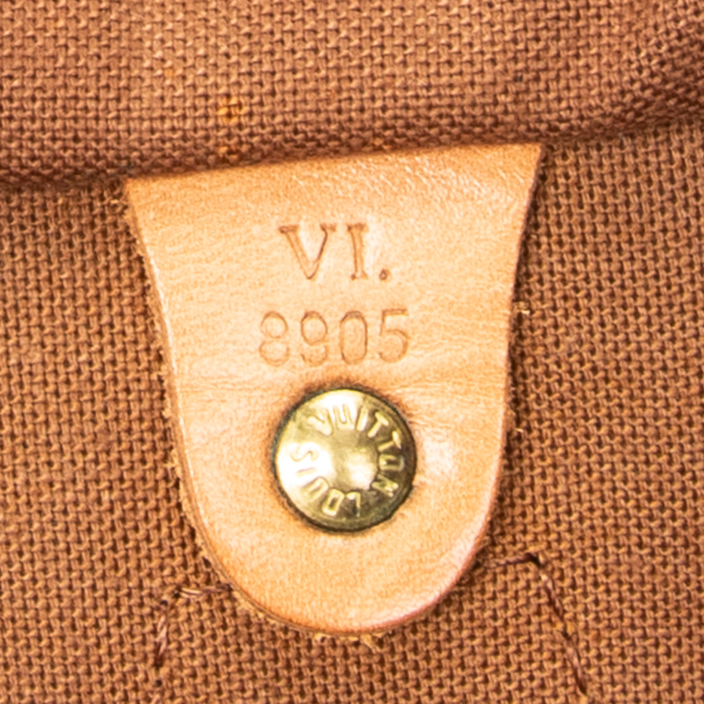 Handbag Speedy 40 Brown Monogram Canvas