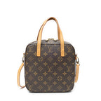 Handbag Spontini Brown Monogram Canvas