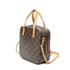 Handbag Spontini Brown Monogram Canvas