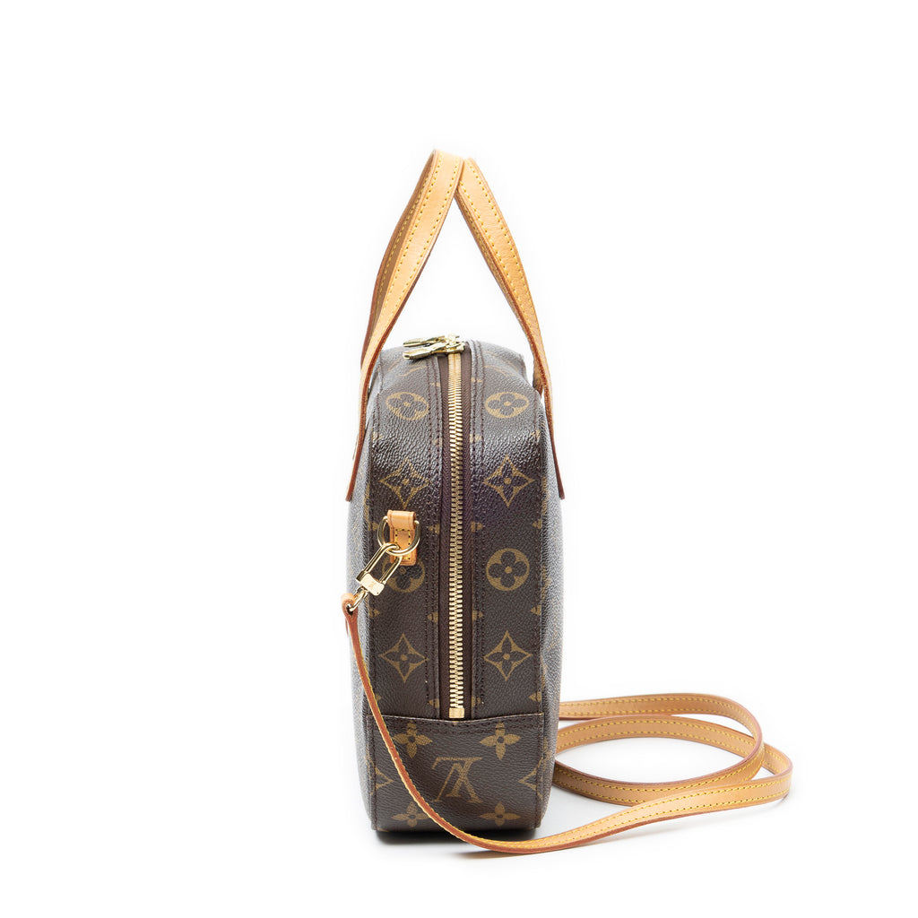 Handbag Spontini Brown Monogram Canvas