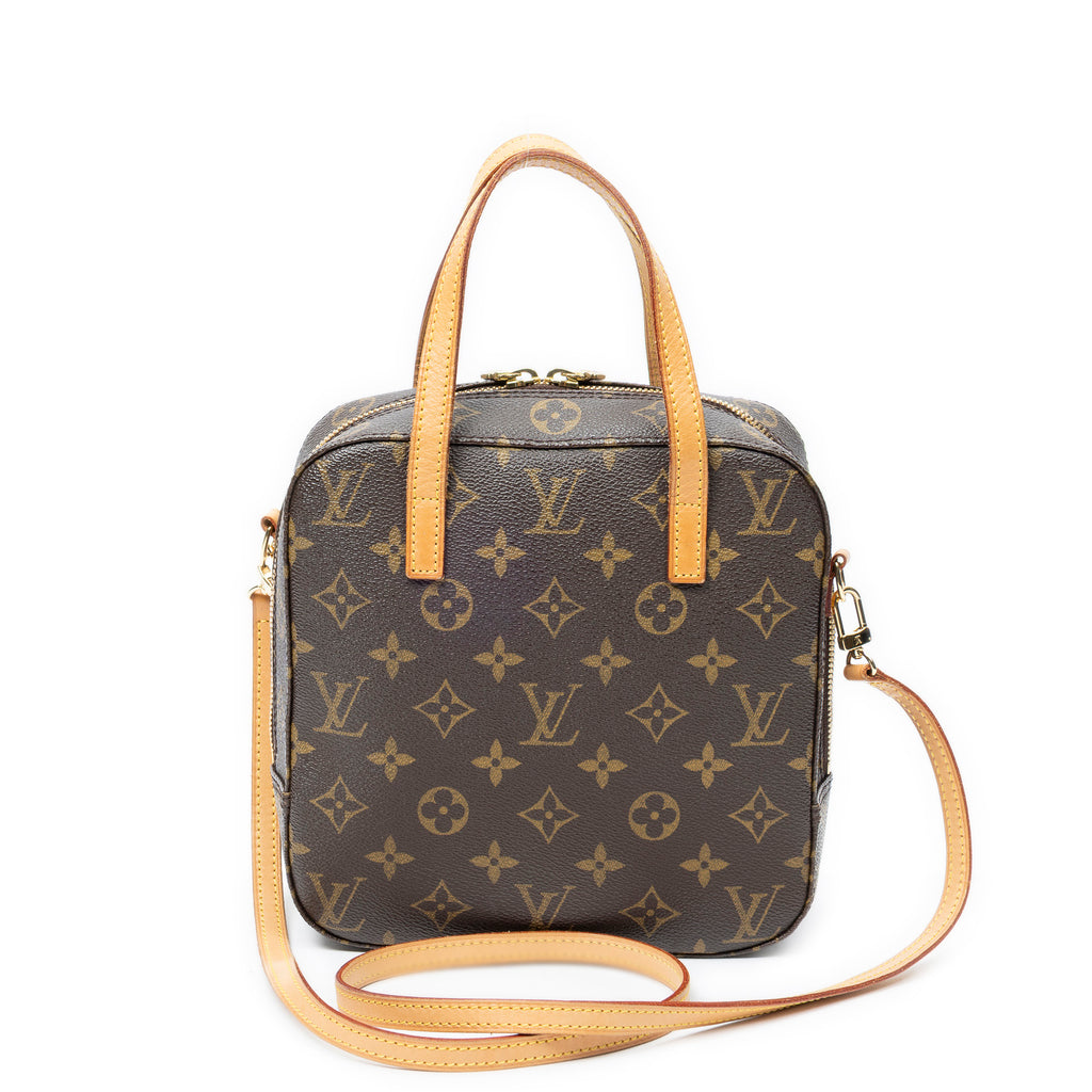 Handbag Spontini Brown Monogram Canvas