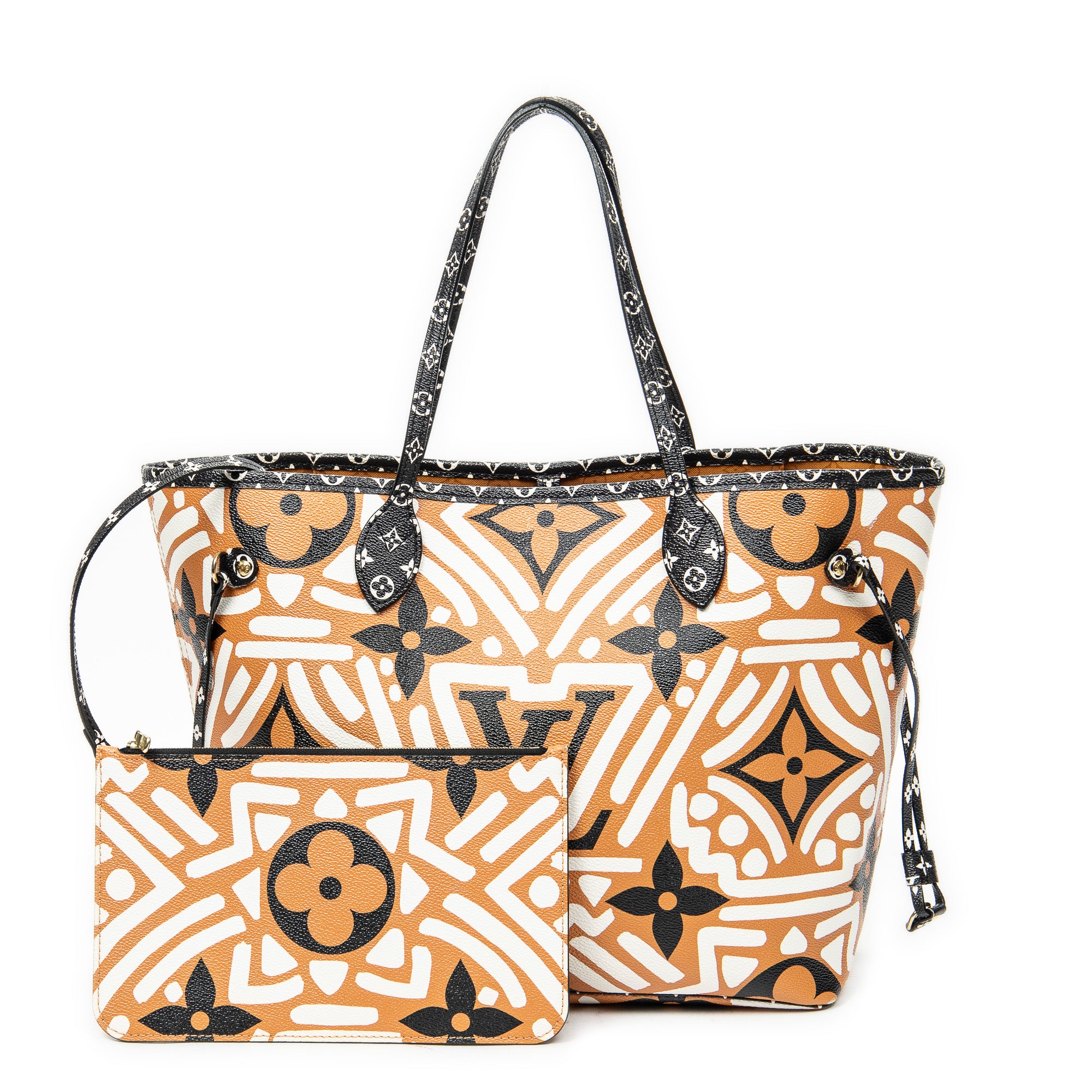 Shoulder Bag Neverfull MM Orange Monogram Giant Crafty