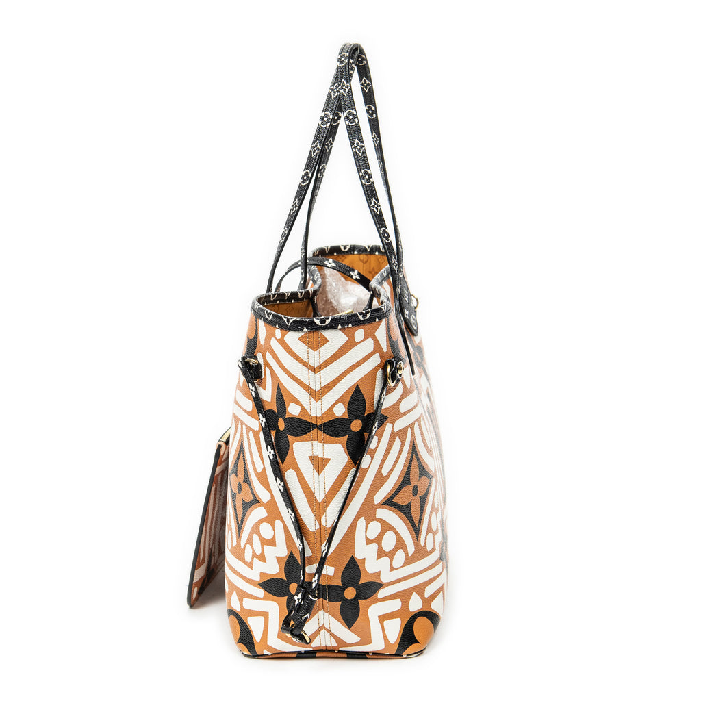 Shoulder Bag Neverfull MM Orange Monogram Giant Crafty