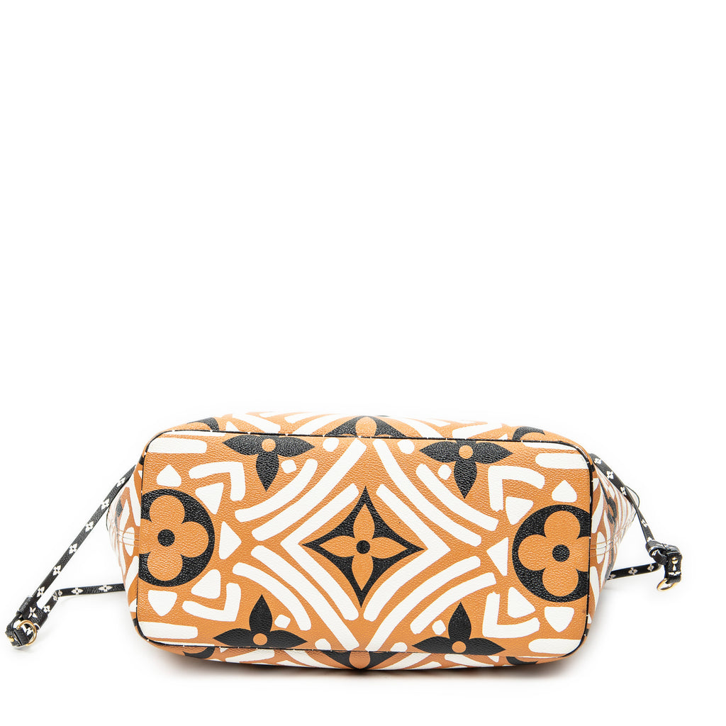 Shoulder Bag Neverfull MM Orange Monogram Giant Crafty