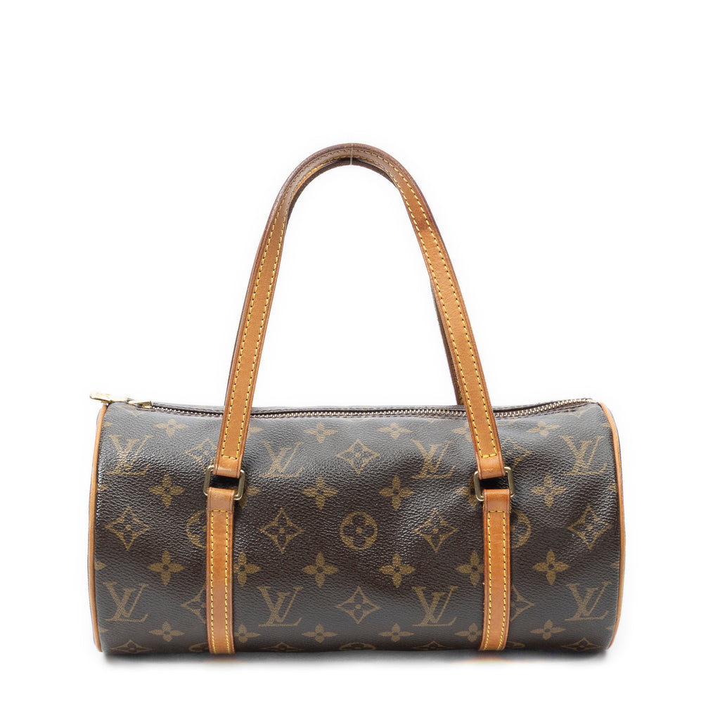 Handbag Papillon 26 Brown Monogram Canvas