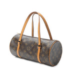 Handbag Papillon 26 Brown Monogram Canvas