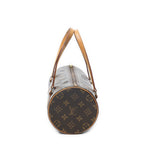 Handbag Papillon 26 Brown Monogram Canvas