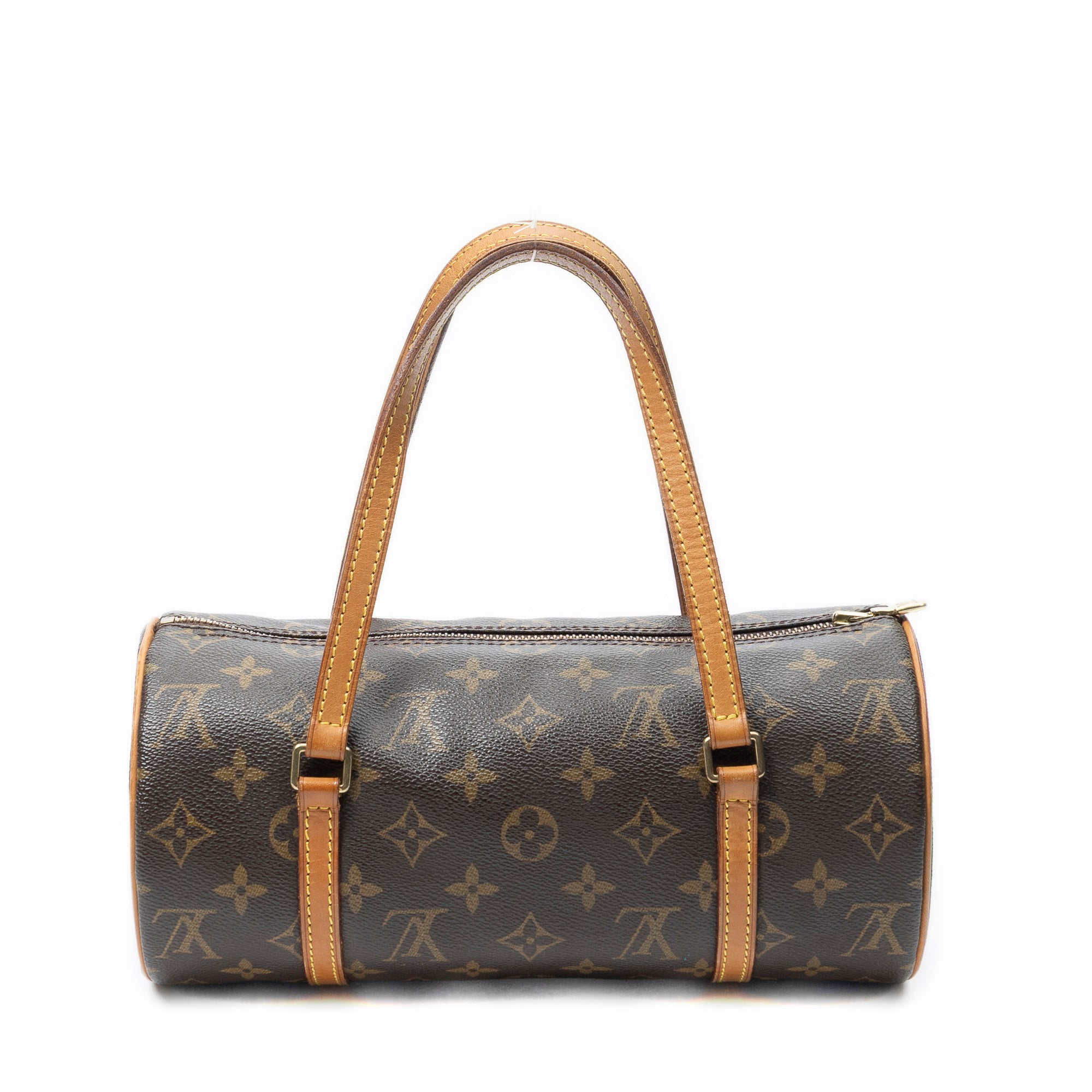 Handbag Papillon 26 Brown Monogram Canvas