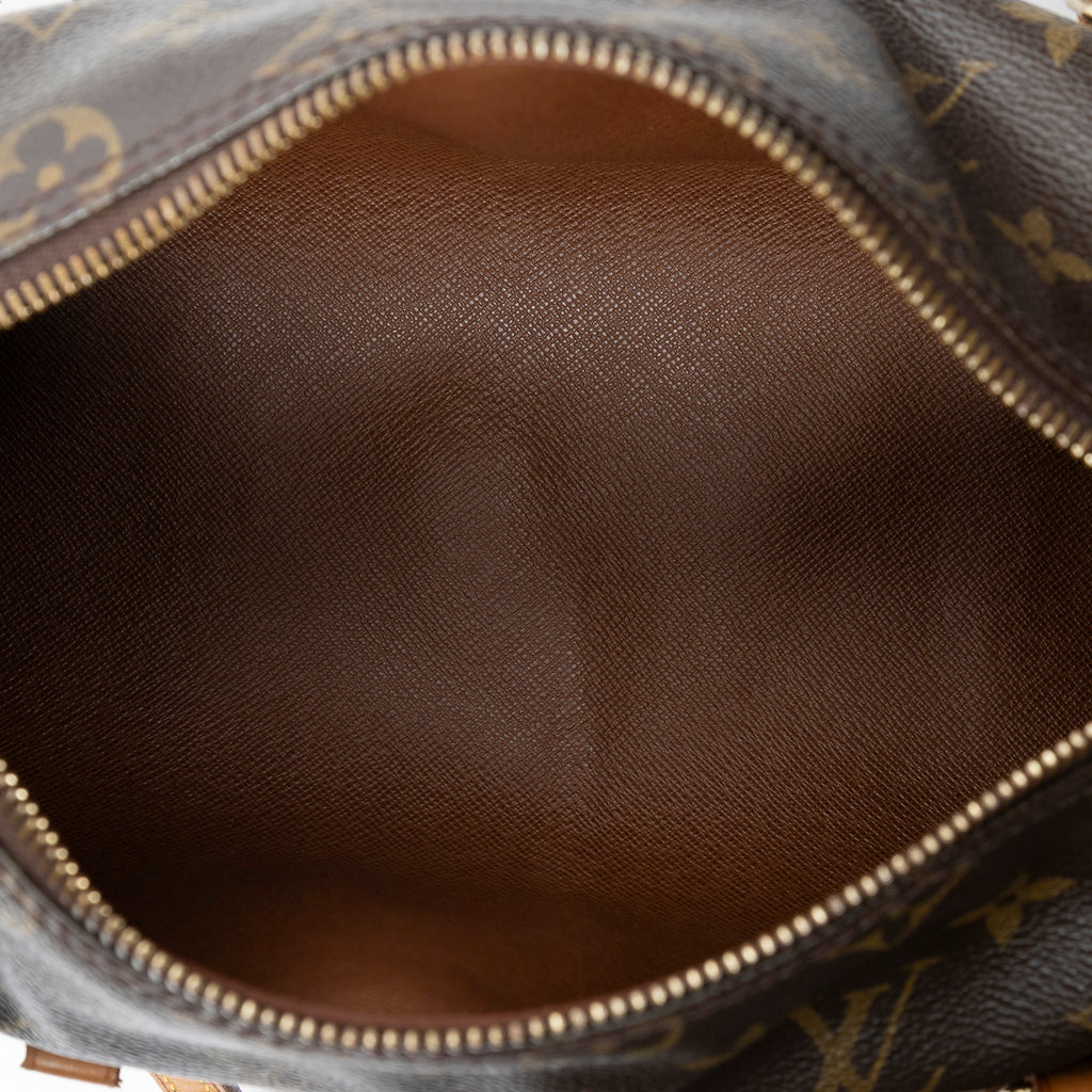 Handbag Papillon 26 Brown Monogram Canvas