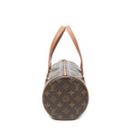 Handbag Papillon 30 Brown Monogram Canvas