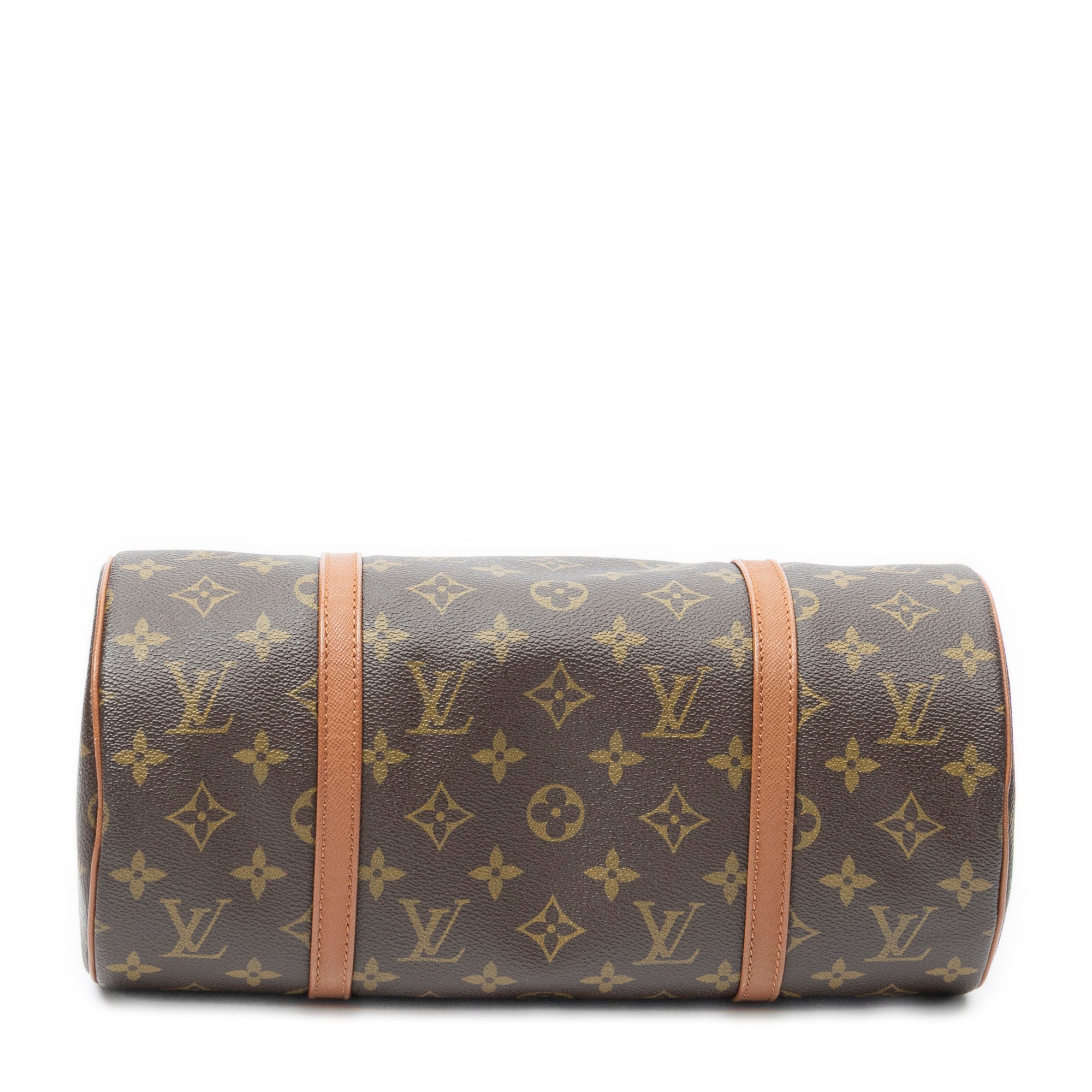 Handbag Papillon 30 Brown Monogram Canvas