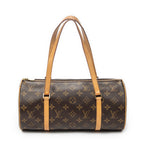 Handbag Papillon 30 Brown Monogram Canvas