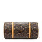 Handbag Papillon 30 Brown Monogram Canvas