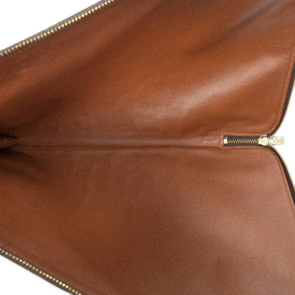 Clutch Poche Documents GM Brown Monogram Canvas