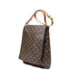 Shoulder Bag Musette Brown Monogram Canvas