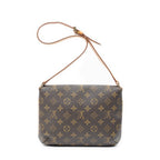 Shoulder Bag Musette Tango Brown Monogram Canvas