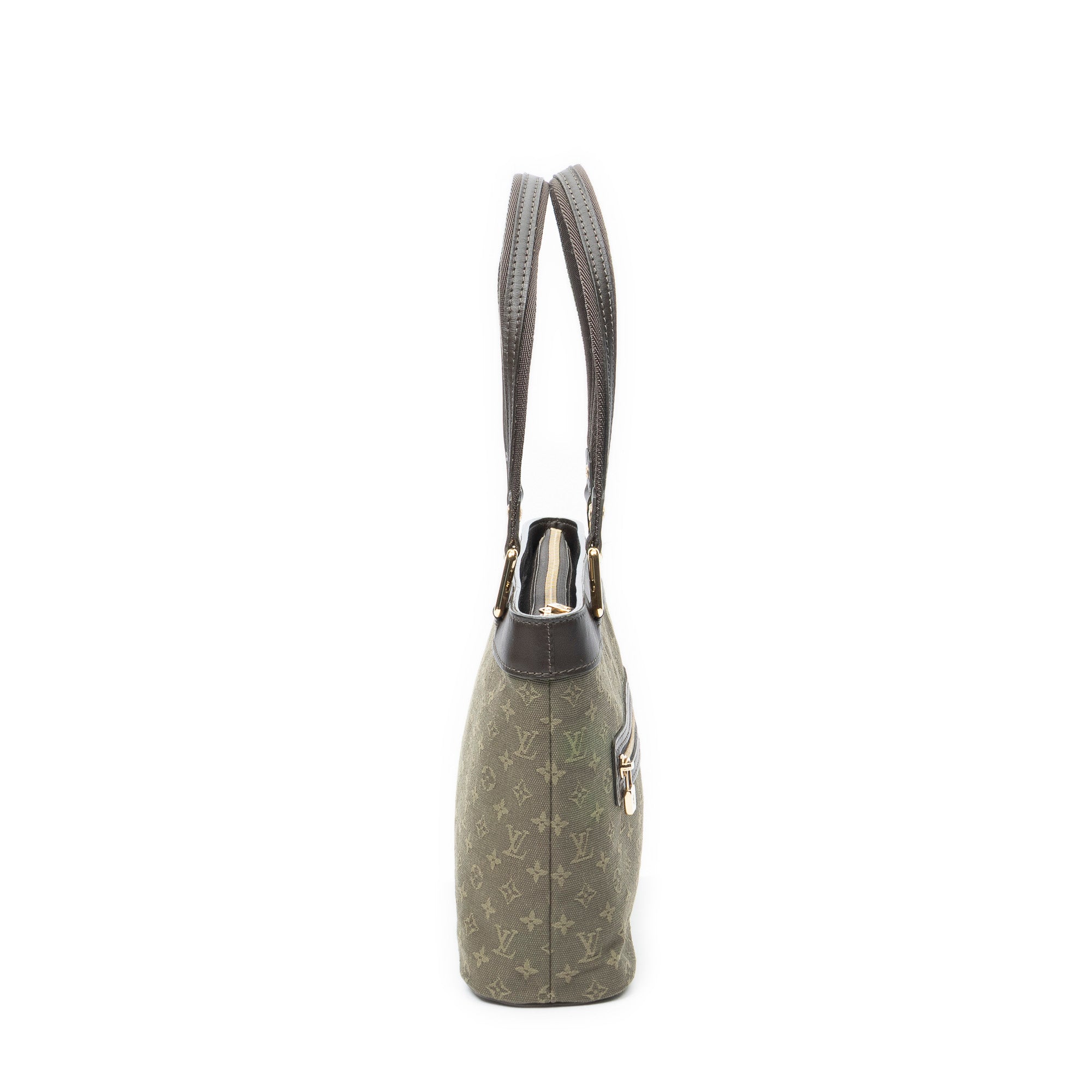 Handbag Lucille PM Olive Monogram Mini Lin
