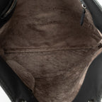 Shoulder Bag Flat Tote Grey Intrecciato Leather