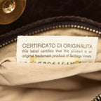 Shoulder Bag Vintage Straw Tote Brown Canvas