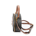 Shoulder Bag Triomphe Half Moon Case Shoulder Bag Brown Triomphe Coated Canvas