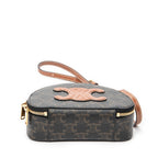 Shoulder Bag Triomphe Half Moon Case Shoulder Bag Brown Triomphe Coated Canvas