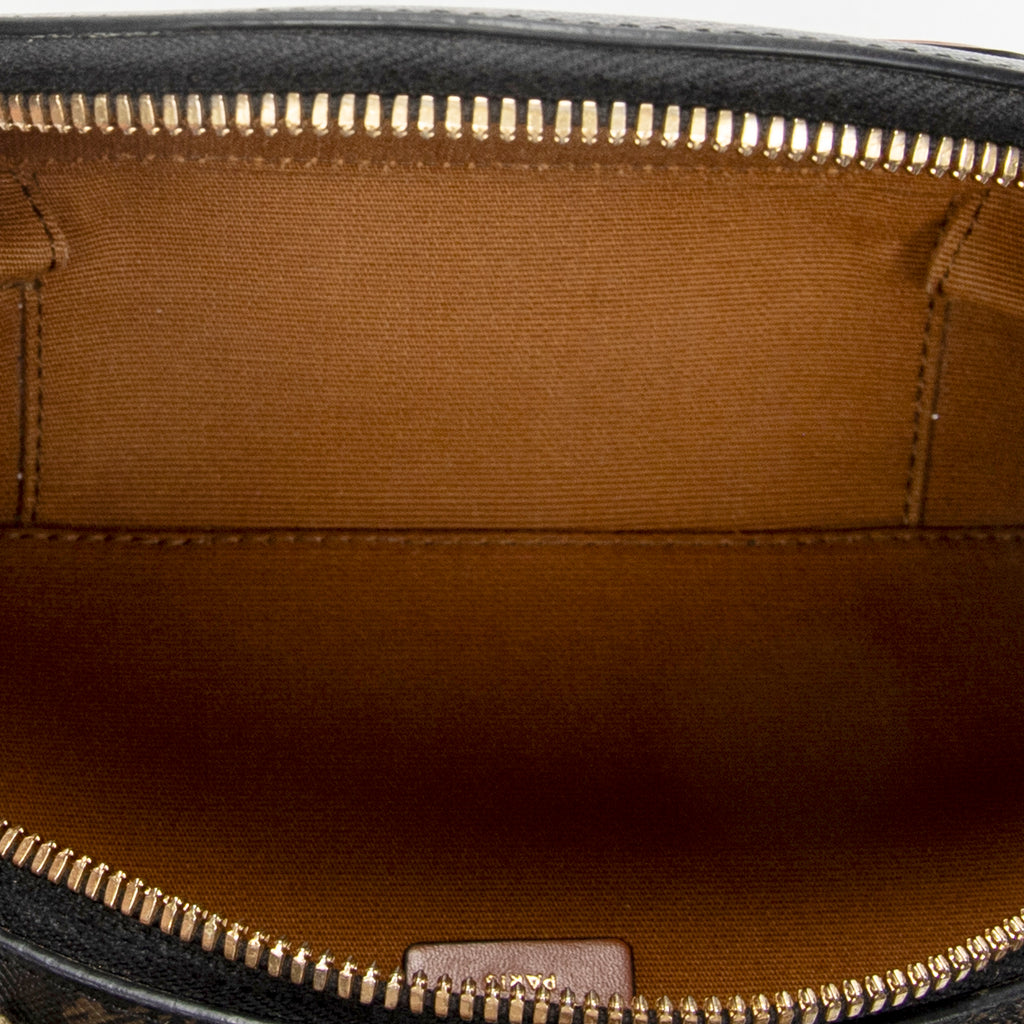 Shoulder Bag Triomphe Half Moon Case Shoulder Bag Brown Triomphe Coated Canvas