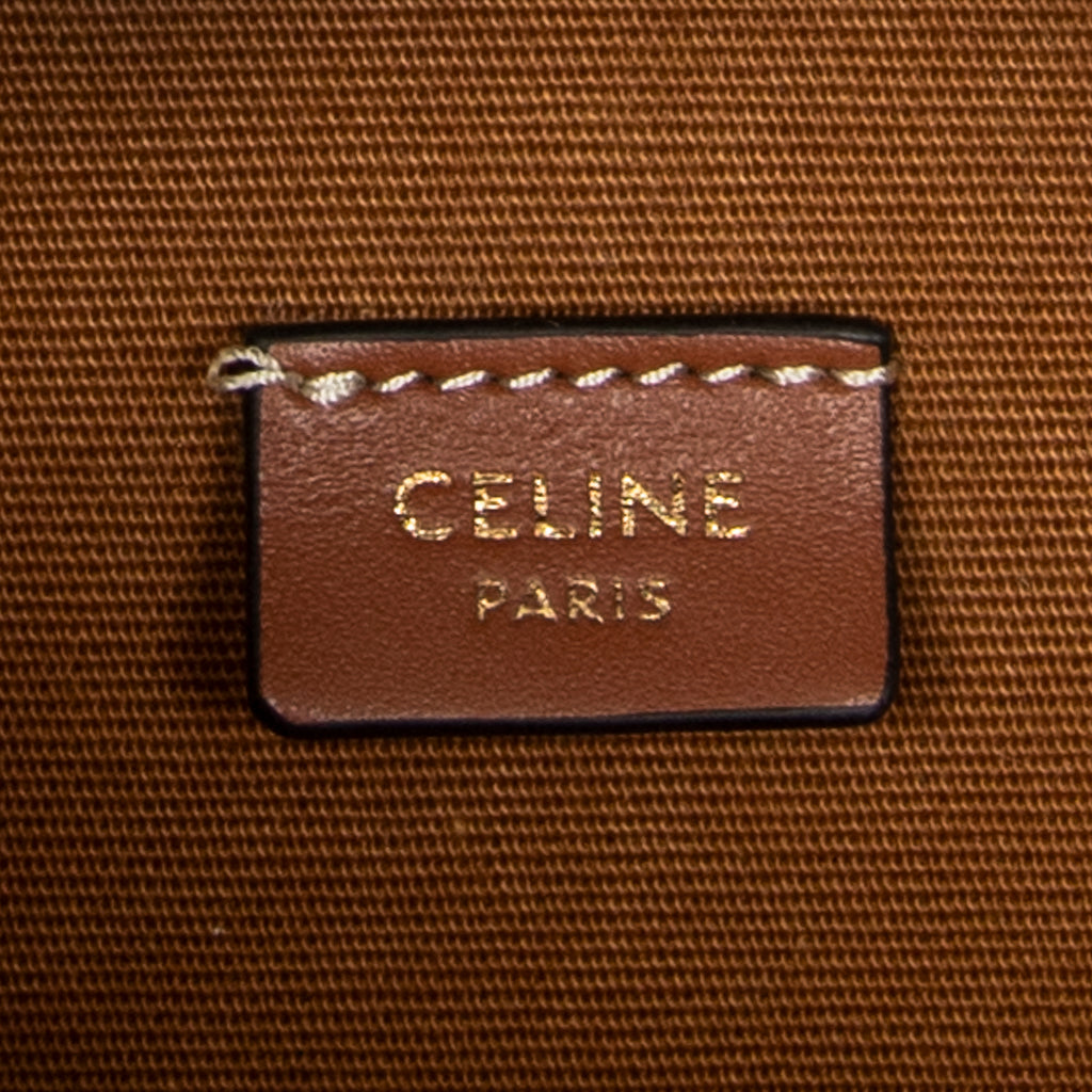 Shoulder Bag Triomphe Half Moon Case Shoulder Bag Brown Triomphe Coated Canvas