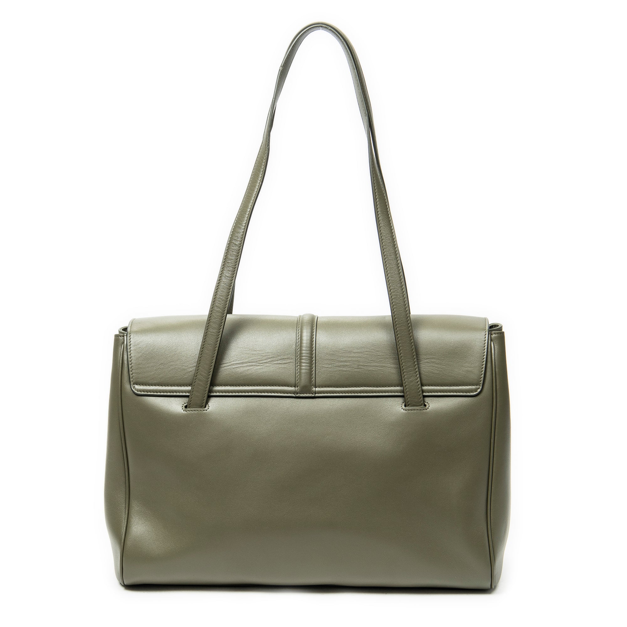 Shoulder Bag Large Soft 16 Bag Olive Smooth Calfskin Leather