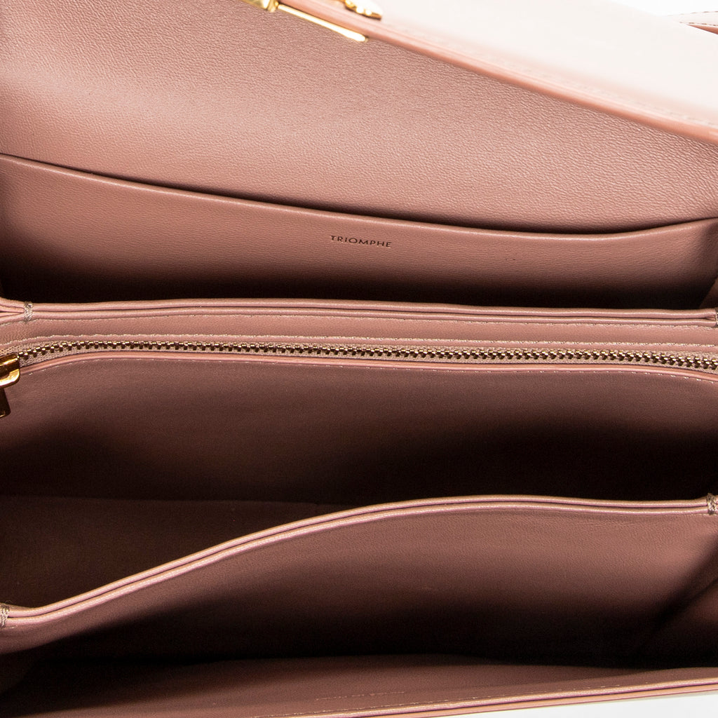 Shoulder Bag Classique Triomphe Crossbody Pink Smooth Leather