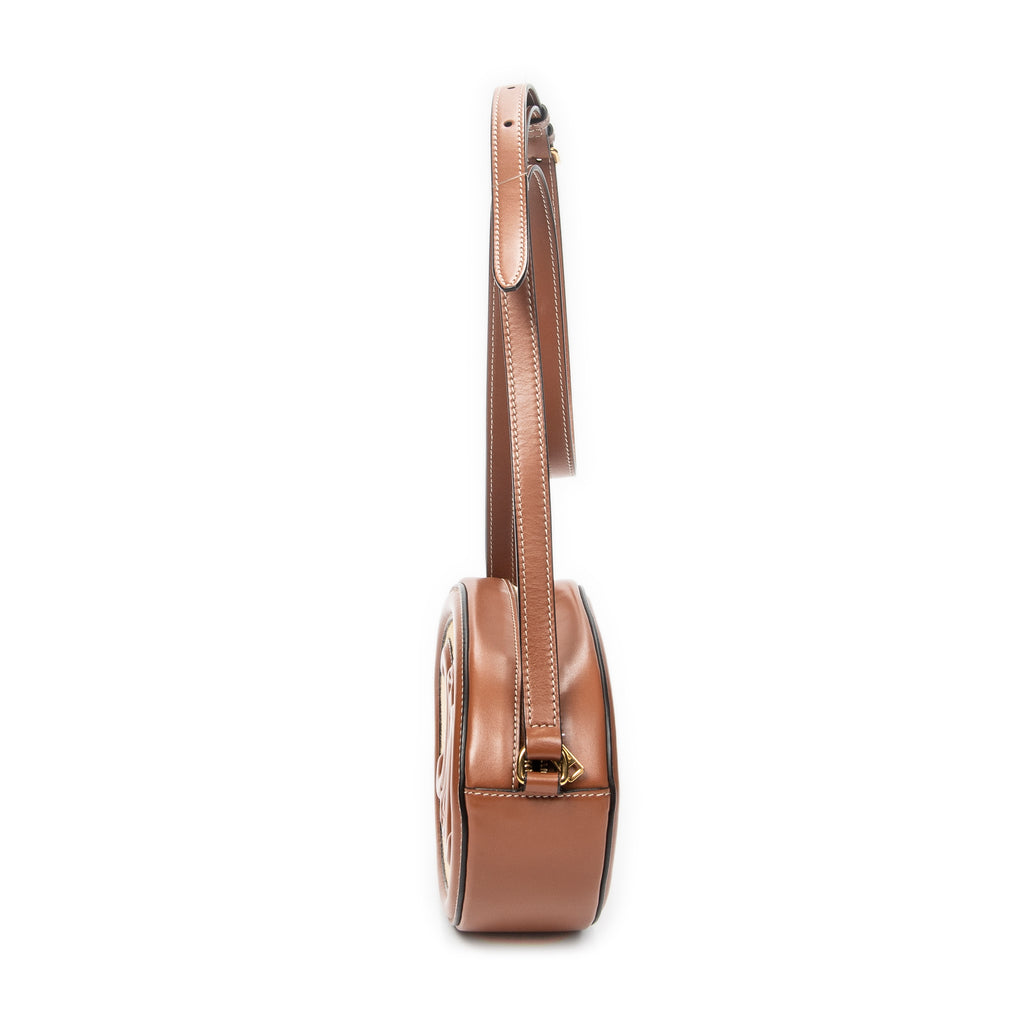 Shoulder Bag Triomphe Oval Crossbody Brown Triomphe Canvas