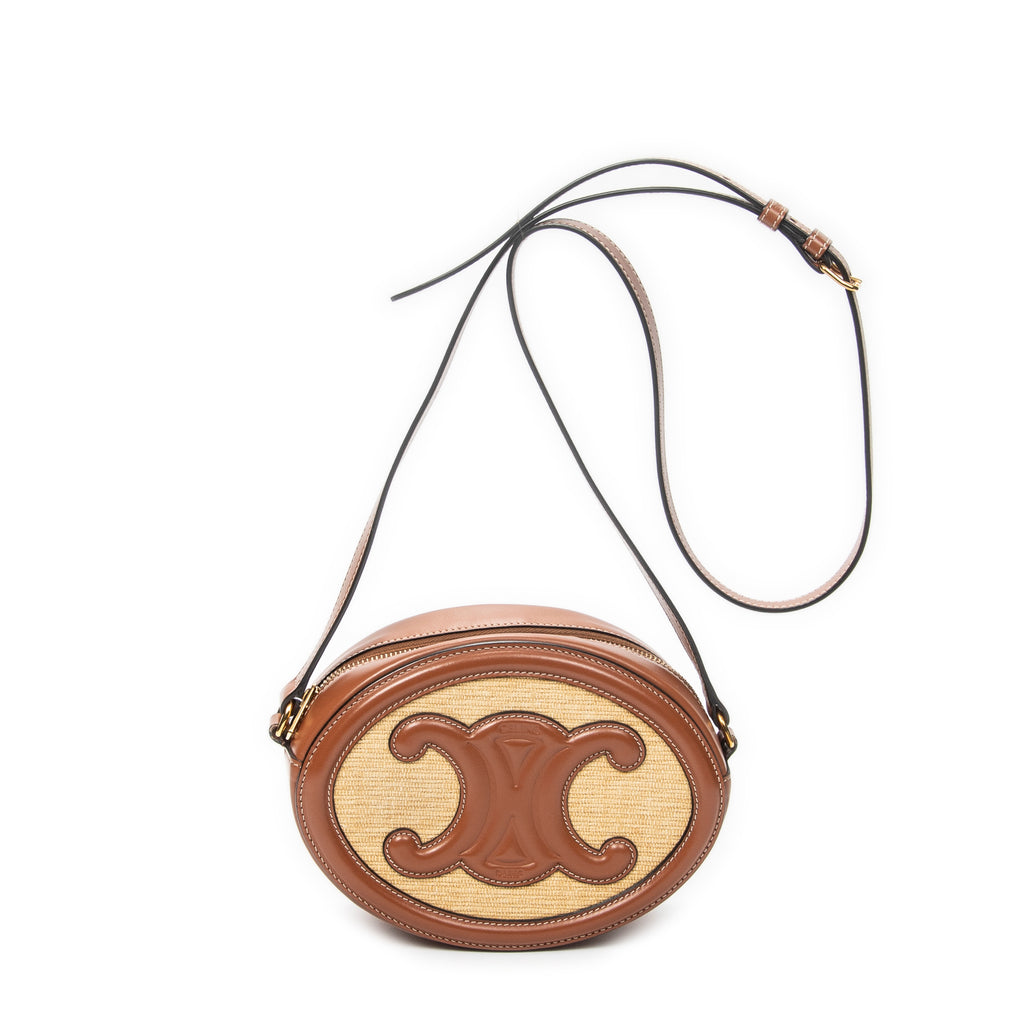 Shoulder Bag Triomphe Oval Crossbody Brown Triomphe Canvas