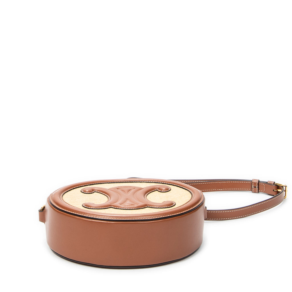 Shoulder Bag Triomphe Oval Crossbody Brown Triomphe Canvas