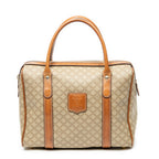 Handbag Vintage Mini Boston Beige Macadam Coated Canvas