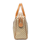 Handbag Vintage Mini Boston Beige Macadam Coated Canvas