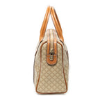Handbag Vintage Mini Boston Beige Macadam Coated Canvas