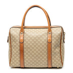 Handbag Vintage Mini Boston Beige Macadam Coated Canvas