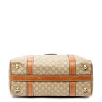 Handbag Vintage Mini Boston Beige Macadam Coated Canvas