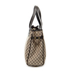 Shoulder Bag Vintage Square Open Tote Beige Macadam Canvas